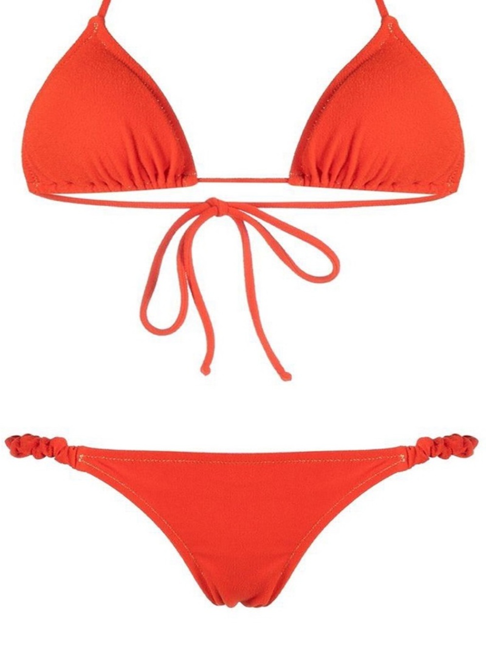 Reina Olga Scrunchie Bikini Bottom Orange